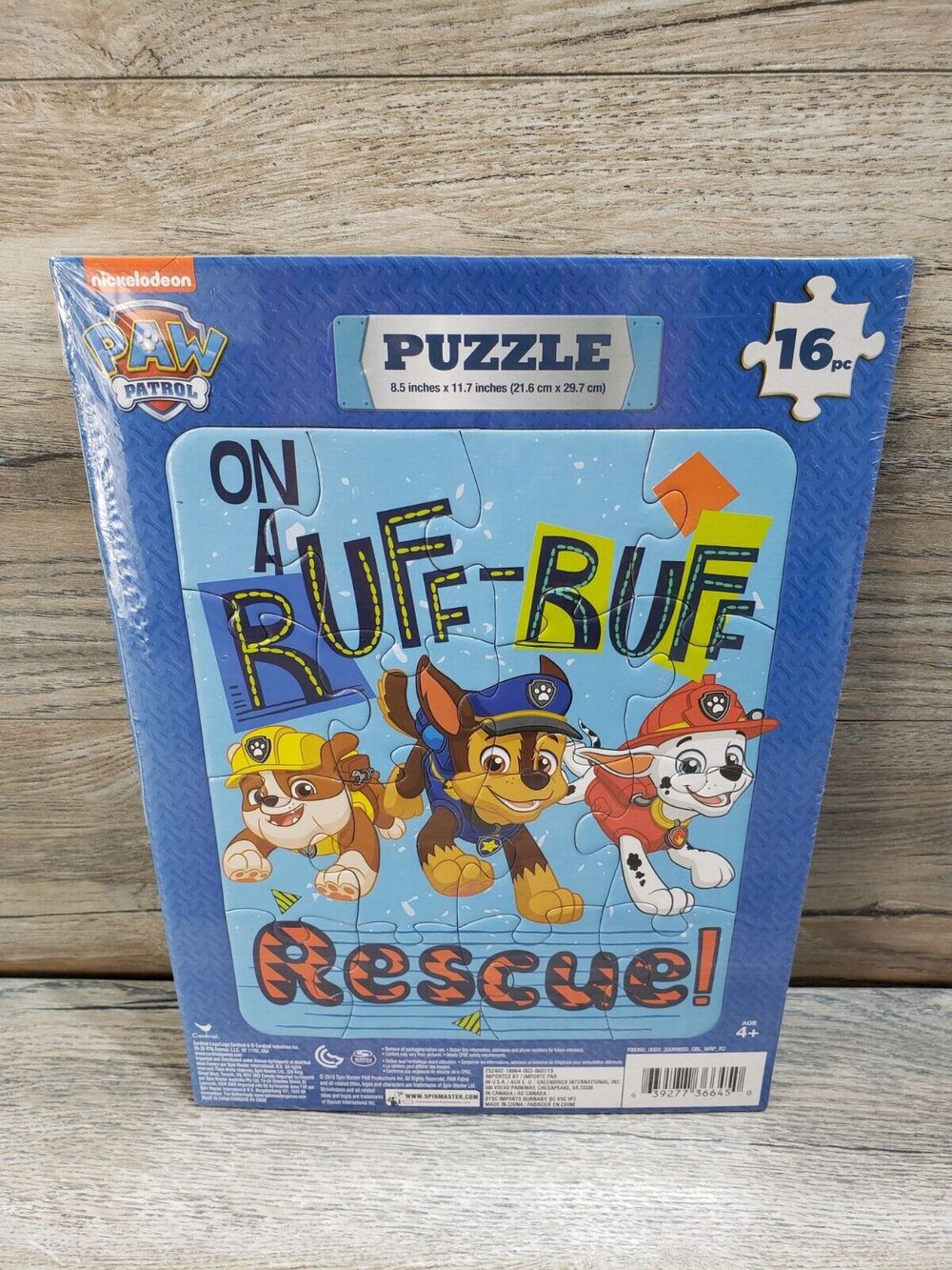 Nickelodeon Paw Patrol Framed Tray 16 Piece Jigsaw Puzzle